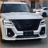 Pour Nissan Patrol Y62, ensemble de phares Bi LED avec clignotants séquentiels DRL, boîtier noir, lampe de voiture halogène, 2012-2019