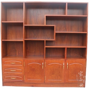 Redwood Sandalwood <b>Solid</b> <b>Wood</b> <b>Bookcase</b> Chinese Style Art Storage Cabinet & Rack Model 01 01 Home Furniture <b>Bookcase</b> 01 - Product Image 2