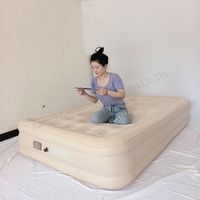 Matelas Gonflable Portable Moderne pour Camping Familial et Enfants, Lit King Size Courbé avec Pompe