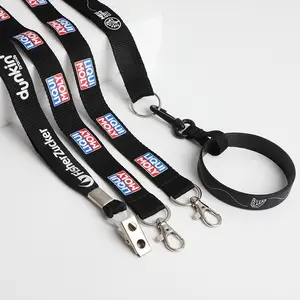 Hot Sale Lanyard Custom Polyester Key Chain Offor Keychain Manufacturers Wholesalers Personalized White Keychain Strap