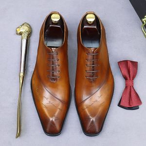 Zapatos de Vestir de Cuero para Hombre, Zapatos Oxford Hechos a Mano de Alta Calidad, Antideslizantes y Cómodos, de Piel de Vaca de Lujo - Product Image 6