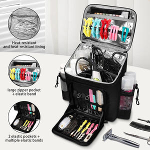 Sac de rangement essentiel pour le coiffage en polyester, sac de beauté durable pour les coiffeurs, sac de voyage pour barbier - Product Image 3