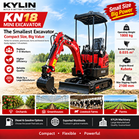 Excavator untuk Proyek Konstruksi Skala Kecil hingga Menengah, Dilengkapi dengan Mesin Diesel Kubota dan Pemberat.
