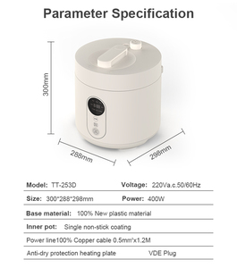 <span class=keywords><strong>Olla</strong></span> <span class=keywords><strong>a</strong></span> Presión Eléctrica HY de 2L con Pantalla LED, <span class=keywords><strong>Olla</strong></span> Multifuncional Inteligente <span class=keywords><strong>para</strong></span> una <span class=keywords><strong>Cocina</strong></span> Rápida y Eficiente <span class=keywords><strong>para</strong></span> la <span class=keywords><strong>Cocina</strong></span> Moderna - Product Image 2