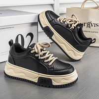Chaussures pour hommes MY33 de haute qualité, en cuir noir respirant, antidérapantes, baskets rétro tendance, chaussures décontractées pour la marche