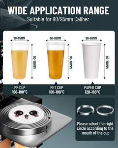 Scellant <span class=keywords><strong>de</strong></span> tasses entièrement automatique pour Boba Tea Smart Cookware PP Cups' Machine <span class=keywords><strong>de</strong></span> fermeture entièrement automatique - Product Image 5