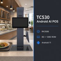 Kiosque de reconnaissance IA économique Longfly Windows pour la transformation numérique des cantines intelligentes, avec fonction de pesage et de paiement en libre-service
