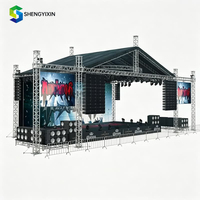 Structure de toit modulaire en aluminium pour scène de concert, type tunnel, dôme ou toit plat ou arqué, pour éclairage événementiel