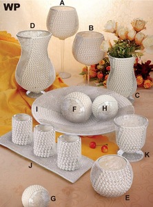 Gran Decoración Para el hogar, mosaico craquelado de vidrio, florero de <span class=keywords><strong>flores</strong></span> <span class=keywords><strong>con</strong></span> piedra - Product Image 2