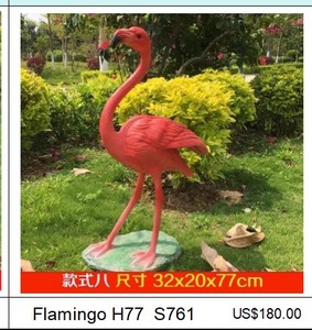 Sculpture <span class=keywords><strong>de</strong></span> flamant rose en fibre <span class=keywords><strong>de</strong></span> verre S761 <span class=keywords><strong>de</strong></span> qualité supérieure, taille réelle, statue <span class=keywords><strong>de</strong></span> jardin, ornement <span class=keywords><strong>de</strong></span> pelouse extérieur <span class=keywords><strong>de</strong></span> luxe, décoration artistique imperméable - Product Image 1