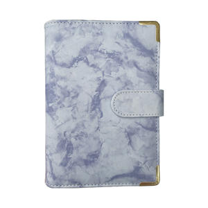 2023 Marble A6 Ring Budget Binder portafoglio di raccoglitore di copertura in pelle PU Bulk con buste in contanti e fogli di Budget per le spese - Product Image 6
