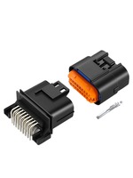 JAE MX23A18NF1 MX23A18SF1 18Pin 2.5mm Pitch IP67 Konektor PCB Otomotif Tahan Air Set Housing Nilon Berlapis Timah RF/Aerospace
