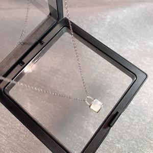 Cadena de Plata Pura S925 de Artesanía Italiana, Elegante y Sencilla, Collar Floral Medieval Francés, Diseño de Nicho, Dijes de Perlas - Product Image 4