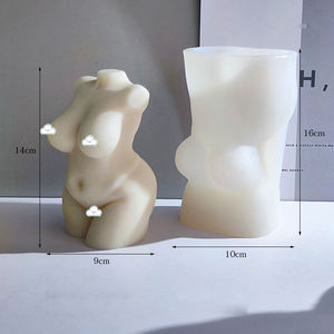 Moules à bougie en silicone pour femme nue, 16cm, plâtre 3D, corps de femme, outils pour gâteau de grande taille - Product Image 2