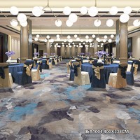Het nieuwe design van de hotelalonkamer: luxe Scandinavische Wilton Fleurs tapijten en vloerkleden, moderne tapijten voor cabarets.
