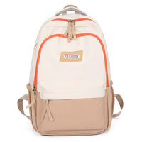 Sac à dos léger de couleur contrastée pour étudiant en informatique de grande capacité sac de voyage de loisirs en plein air