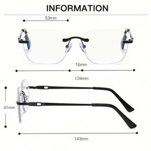 Gafas de Hipermetropía Ultraligeras 2025, Gafas de Lectura sin Montura con Protección Anti Luz Azul, Gafas Progresivas Fotocromáticas para Hombre y Mujer - Product Image 6