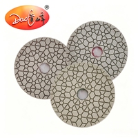 Nouvelles plaquettes de polissage diamantées de 100 mm (4 pouces) grain 1500 pour pierre, béton, marbre, granit, ponçage de sols, compatibles avec les meuleuses d'angle OEM