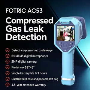 เครื่องมืออัลตราโซนิกสำหรับการตรวจจับภาพเสียงสะท้อน FOTRIC AC53 สำหรับการตรวจจับการรั่วไหลของก๊าซ มุมมองภาพ 58x45 องศา ความถี่ 15Hz รุ่น Mainland - Product Image 3