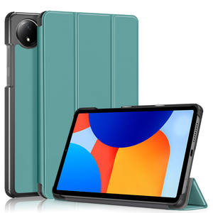 Pour Xiaomi Redmi Pad SE 8.7 pouces couverture arrière étui nouveau support en cuir PU à trois volets couverture rabattable couleur unie <span class=keywords><strong>tablette</strong></span> <span class=keywords><strong>coque</strong></span> <span class=keywords><strong>de</strong></span> <span class=keywords><strong>protection</strong></span> - Product Image 2