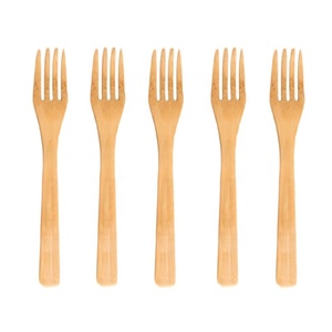 Hot Bán 165Mm Tre Chip Ngã Ba Thân Thiện Với Môi Dùng Một Lần Phân Hủy Sinh Học Dao Kéo Thực Phẩm Chọn Cho Bữa Tiệc-Bánh Phục Vụ - Product Image 1