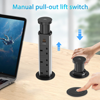 Prise de table encastrée industrielle 4 prises, type UK/EU/US, 15W sans fil, pour usage hospitalier et cuisine - Meilleures ventes