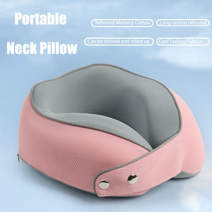 Hot Selling Foldable <b>U</b>-<b>shaped</b> Knitted Memory Foam Travel Neck <b>Pillow</b>-Portable Lightweight Removable & Washable Customizable Size - Product Image 5
