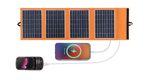 Module photovoltaïque, panneaux solaires 5V 20W, chargeur mobile enroulable, chargeur de panneau photovoltaïque - Product Image 3