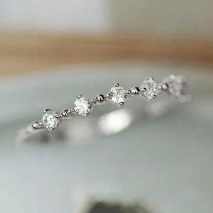 <span class=keywords><strong>Anillo</strong></span> CAOSHI Deslumbrante con Pequeña Circonita Cúbica Chapado en Oro para <span class=keywords><strong>Mujer</strong></span>, Anillos Circulares de Declaración para Boda, Moda en Oferta - Product Image 2