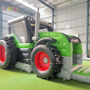 บ้านลมเป่าลมรูปทรงรถแทรกเตอร์จอห์นเดียร์ ยูนิคอร์น สำหรับเด็ก - Product Image 2