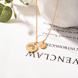 Nouveau personnalisé chien patte mémorial impression délicate collier personnalisé pont arc-en-ciel poème pendentif à breloque pour femmes filles bijoux cadeau - Product Image 3