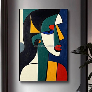 Ritratto Colorato 3D Testurizzato Dipinto a Mano su Tela Stile Picasso Arte Moderna da Parete Pittura a Olio <span class=keywords><strong>Dipinti</strong></span> <span class=keywords><strong>Astratti</strong></span> <span class=keywords><strong>Donne</strong></span> - Product Image 3
