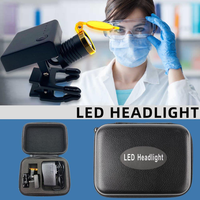 Loupe binoculaire dentaire sans fil à LED 3W avec lampe frontale et clip pour lunettes
