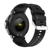 V69 jam tangan pintar bulat 1.85 inci, untuk olahraga, kustom, tombol, denyut jantung, panggilan, pengingat, jam tangan cerdas 2024