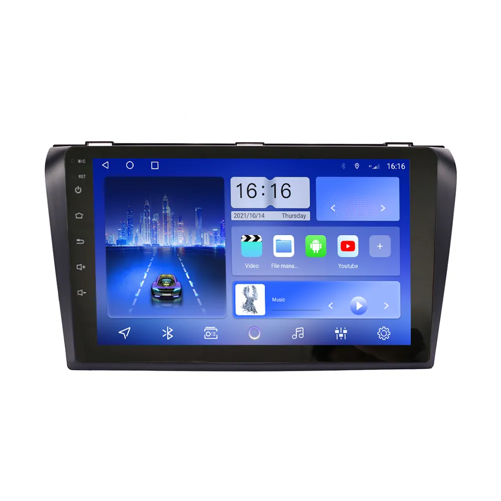Radio de coche para Mazda 3 2004-2010 2Din Android Octa Core estéreo de coche DVD reproductor de navegación GPS Multimedia Android Auto Carplay