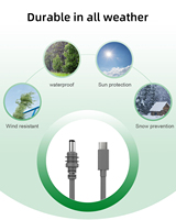 Cable de Carga Tipo C para Starlink Mini con Conector Impermeable para Antena Satelital Starlink Mini 2M/3M/5M