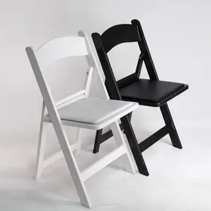 Outdoor Plastic Event Wimbledon Chairs Chiavari Wedding Tiffany Garden White Resin Folding Chairs