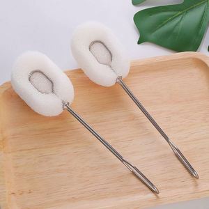 Detachable Sponge <b>Bottle</b> Dish <b>Brush</b> with 201 Stainless Steel Handle - Product Image 1
