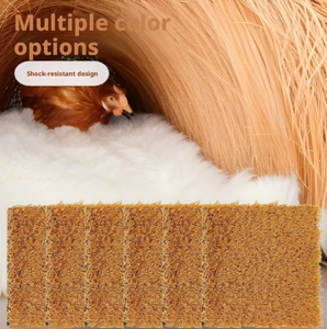 Nieuwe Wasbare Gouden Kunstgras Kippennestmat 30x30cm Beddengoedmat voor Legkippen - Product Image 5