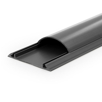 Goulotte de câblage PVC semi-circulaire coulissante sur mesure pour plancher