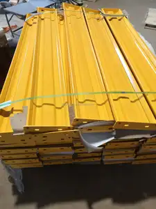 3-Rib Heavy Duty Stahl Leitplanke Werkstatt Maschine Sicherheits schutz Lager Metallzaun Aufprall Leitplanke Sicherheit Crash Barrier