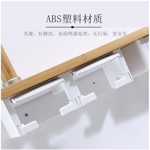 Porte-mouchoirs multifonctionnel en bois massif avec accoudoirs, boîte de rangement, porte-papier toilette, planche de rangement écologique en bambou - Product Image 5