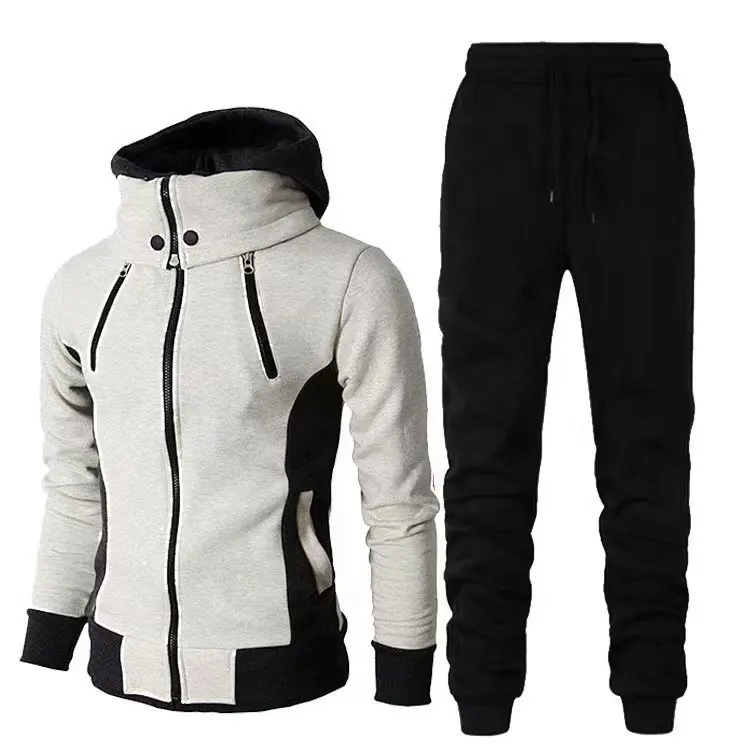 Chất Lượng Cao Thể Thao Tập Thể Dục Bodyfitting Set Thoáng Khí Đầy Đủ Zip Hoodie Set Cho Thể Thao