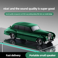 Mobil Retro untuk Speaker V5.3 dengan Lampu LED RGB AI Smart Wireless 5-10W Suara Hi-Fi Dekorasi Rumah Unik Hadiah untuk Pria