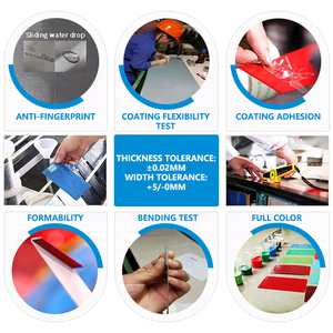 لفائف Ppgi مطلية بالزنك المطلي بالزنك المطلي بالغمس الساخن Z100 مقياس dx5126 لفائف Ppgi مطفية Ppgi Ppgl فولاذ مجلفن مسبق الطلاء - Product Image 3