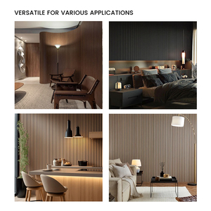 Bảng âm thanh bằng gỗ thân thiện với môi trường MDF + bảng hấp thụ âm thanh thú cưng 7.87*1.97 * 0.87ft Bảng âm tường gỗ - Product Image 4