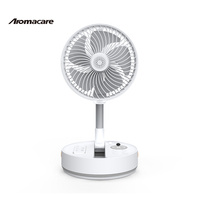 Ventilateur Pliant Portable Rond Personnalisé Aromacare OEM 8 Pouces Avec Batterie 7200mAh et Télécommande