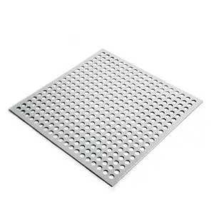 Perforated Aluminum Sheet Stamping 15-21Day Aluminium Perforated Metal Sheet Silver Perforated Screen Sheet Metal Perforated Mesh