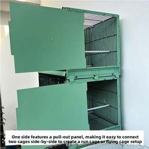 <span class=keywords><strong>Jaula</strong></span> Metálica Apilable <span class=keywords><strong>para</strong></span> Cría de Aves - <span class=keywords><strong>Jaula</strong></span> Grande y Resistente <span class=keywords><strong>para</strong></span> Loros con Bandejas Extraíbles, <span class=keywords><strong>Canarios</strong></span>, Agapornis - Product Image 4