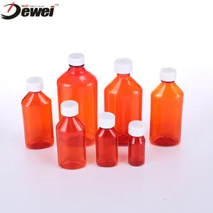 Plastic Pet Oval Bottle Manufacture Syrup Bottle Liquid Oral Bottle